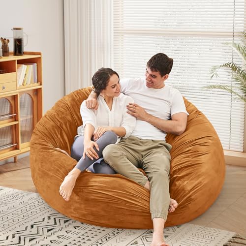 Giant Bean Bag Chair for Adults Convertible Bed with Microfiber Cover Charcoal G62613