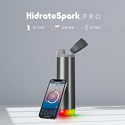 Hidrate Spark PRO Smart Water Bottle 21oz Black A15354