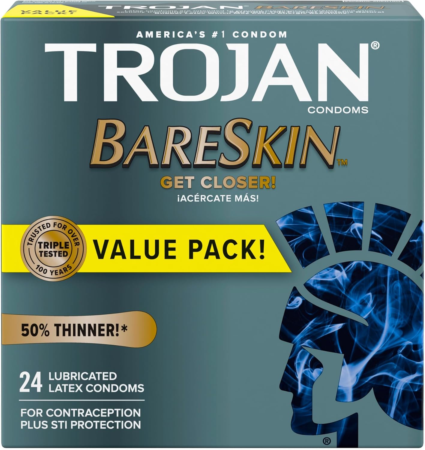 TROJAN ENZ Lubricated Condoms 36 Count with Bareskin Thin 24 Count J2498