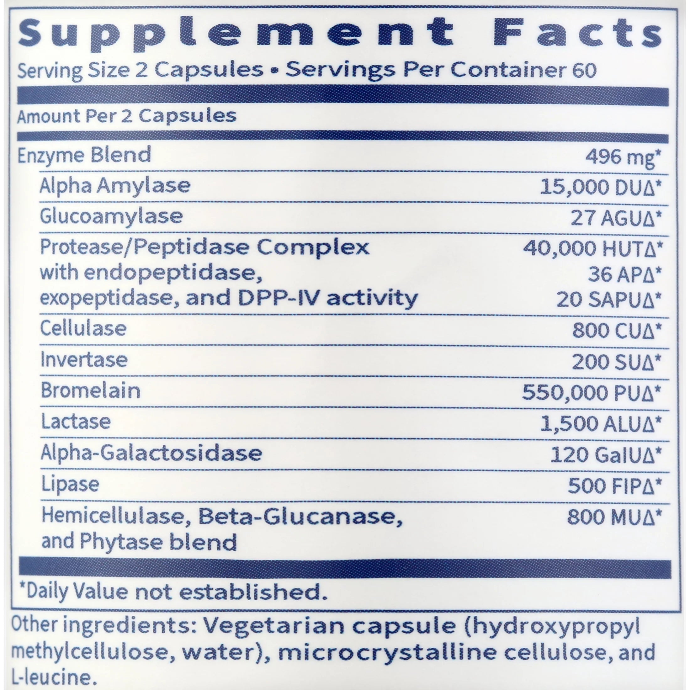Vital-Zymes Forte 120 vegcaps T96122
