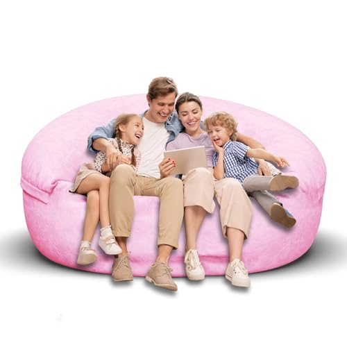 Bean Bag Chair for Adults 3FT, Soft Removable Cover, Light Gray M535251