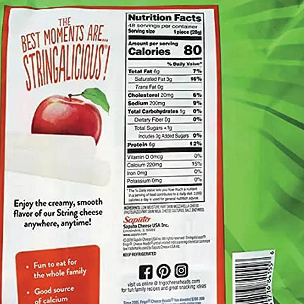 Frigo String Cheese 1 OZ x 48 with NESTIVA Sink Strainer P761
