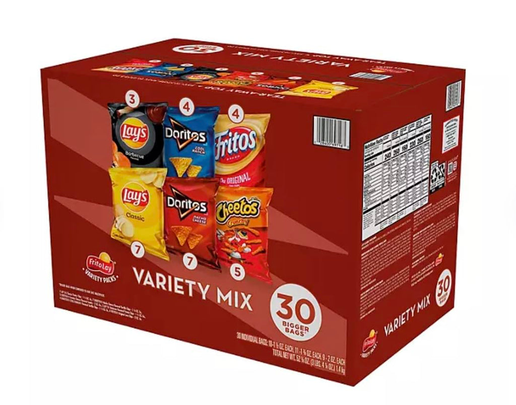Frito-Lay Big Grab Mix Variety Pack Chips and Snacks, 30 ct. B50735