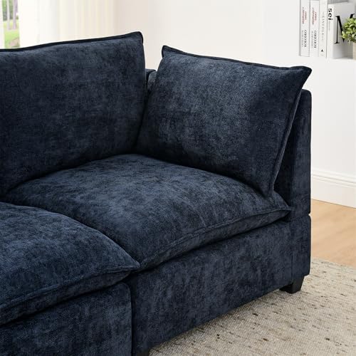 Oversized Modular Sectional Sofa with Movable Ottoman E909