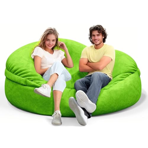 Bean Bag Chair for Adults 3FT, Soft Removable Cover, Light Gray M535251