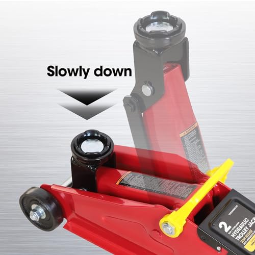 BIG RED Torin Hydraulic Trolley Floor Jack with Storage Case, 1.5 Ton Capacity, Black J906585