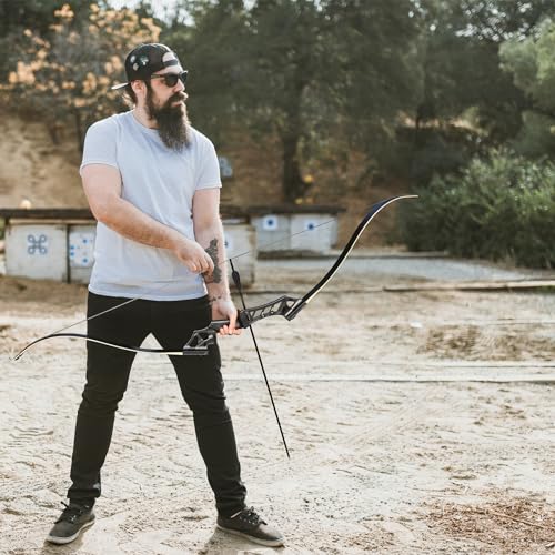D&Q 58" Takedown Recurve Bow and Arrow Set for Adults Beginners, Right Hand T585
