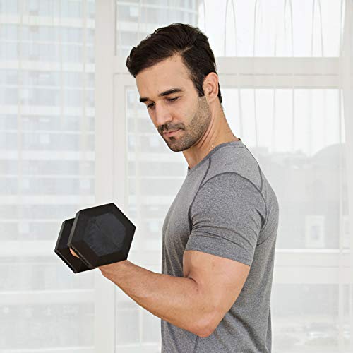 JFIT Rubber Hex Dumbbells for Strength Training Z15469