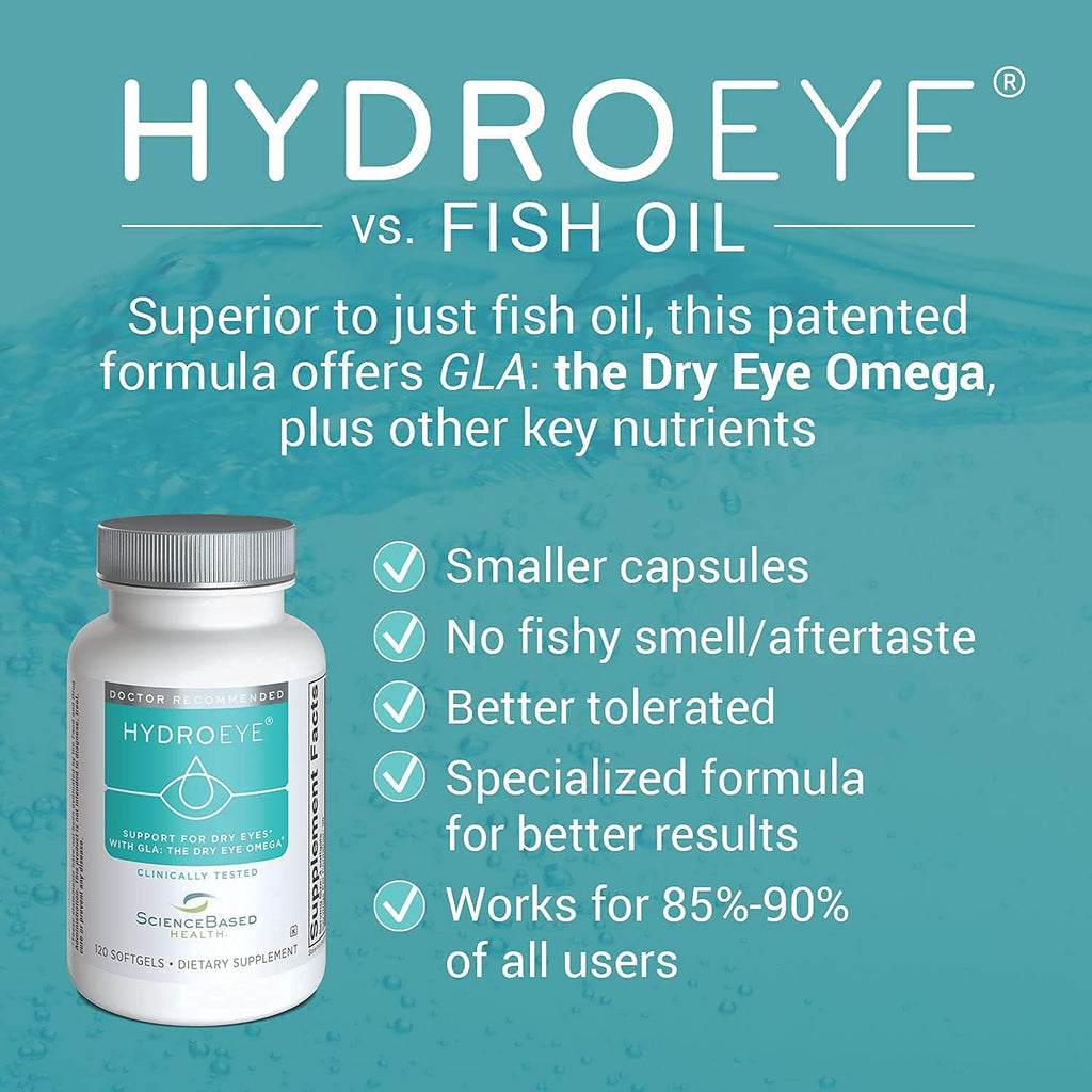 HydroEye Softgels - Dry Eye Relief - 120 Count D620