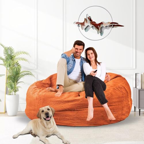 Bean Bag Chair for Adults 3FT, Soft Removable Cover, Light Gray M535251