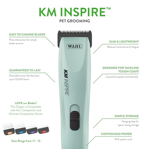 Wahl Pro Animal KM Inspire Grooming Clippers for Dog, Cat & Horse V592202