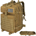 Military Tactical Backpack 45L Large Army Assault Pack 3 Day Bug Out Bag Molle Daypack Camping Outdoor Rucksack For Unisex Backpacks Black