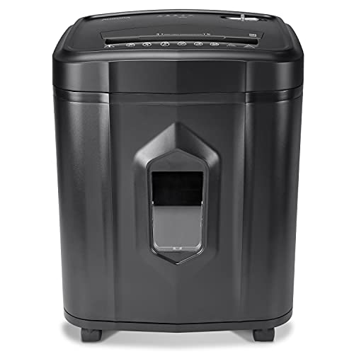 Aurora AU120MA 120-Sheet Micro-Cut Paper Shredder, 30 Minutes, Black L8839
