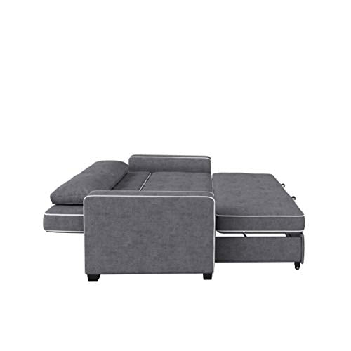 Serta Ainsley Convertible Sleeper Sofa Queen Size Navy Velvet V951