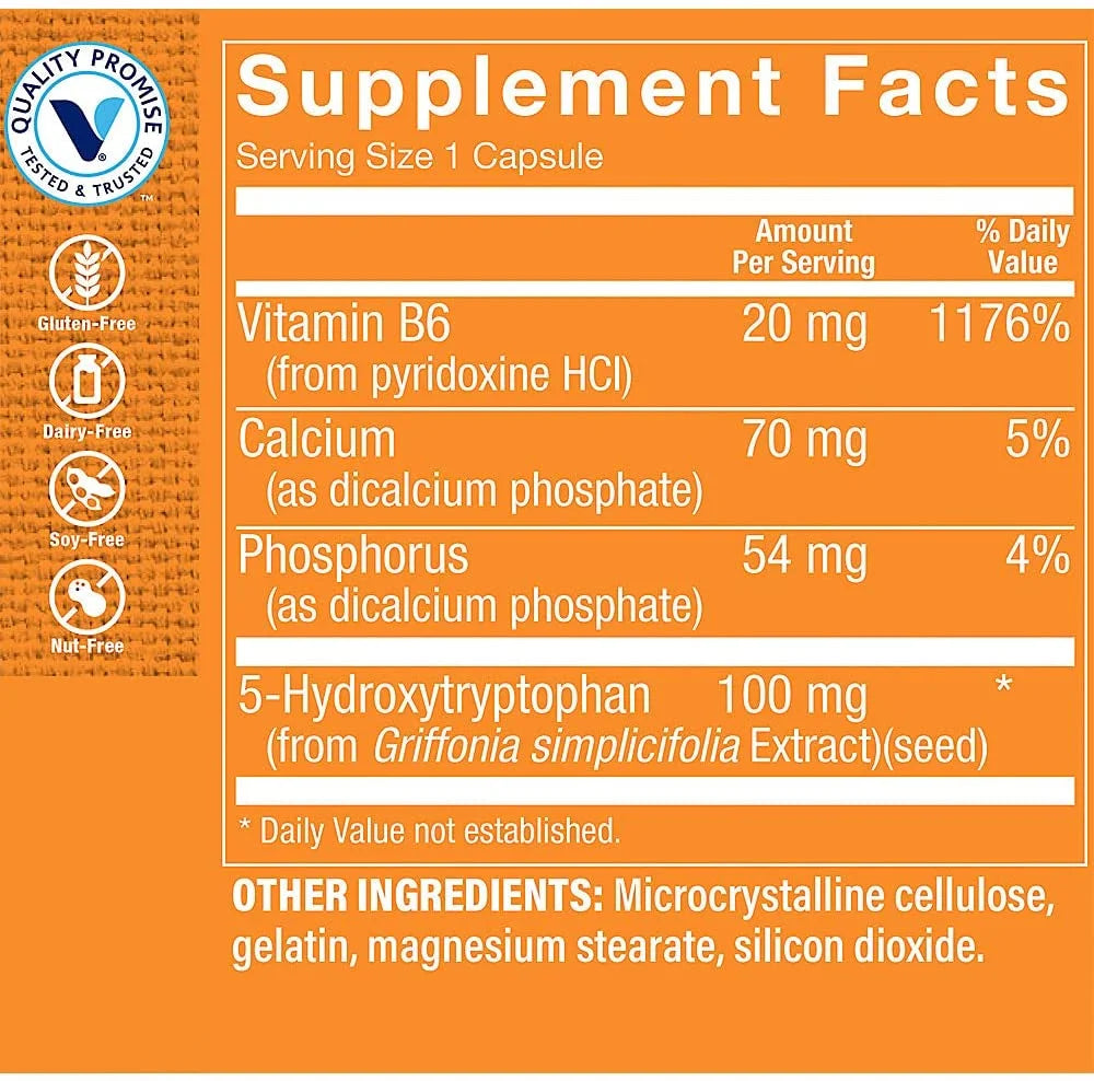 The Vitamin Shoppe 5HTP with B6 100 mg L463400