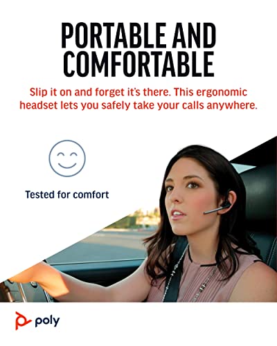 Poly Voyager Legend Wireless Headset - Single-Ear Bluetooth with Noise-Canceling Mic S962
