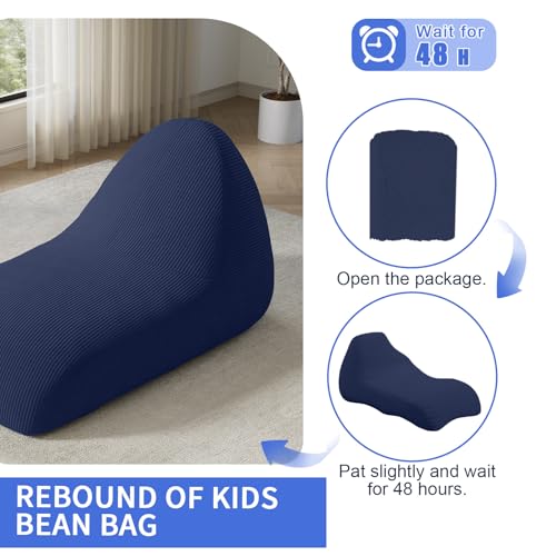 COMAX Unicorn Bean Bag Chair for Kids with Filler, Pink H562644