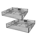Squirrel Trap (No Bottom Tray) - Ideal for Chipmunks and Squirrels, Metal Construction, Holds up to 25 Squirrels, 2 Traps