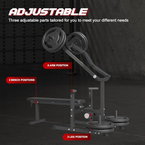 Weight Bench Chest Press Machine with 7 Adjustable Positions K877