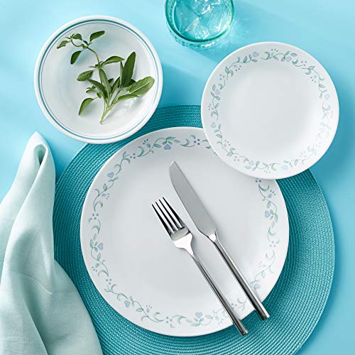 Corelle 6-Piece 10.25" Dinner Plates, Vitrelle Glass, Chip Resistant, Microwave & Dishwasher Safe G242274