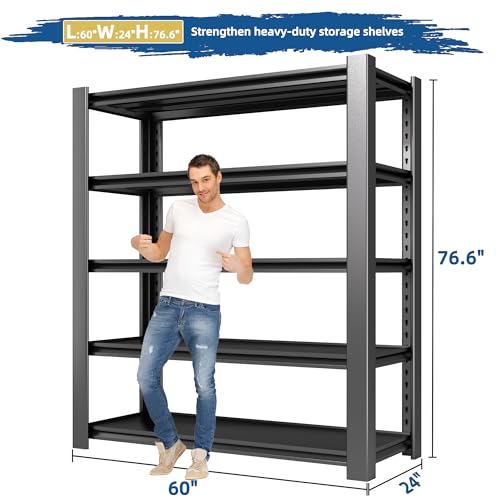 Heavy Duty Garage Shelving Unit 5-Tier Metal Storage Rack U725310