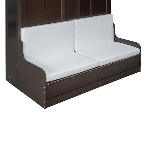 Ball & Cast Murphy Bed Queen Size with Cushion, White B692