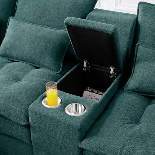 Oversized Modular Sectional Sofa with Movable Ottoman E909