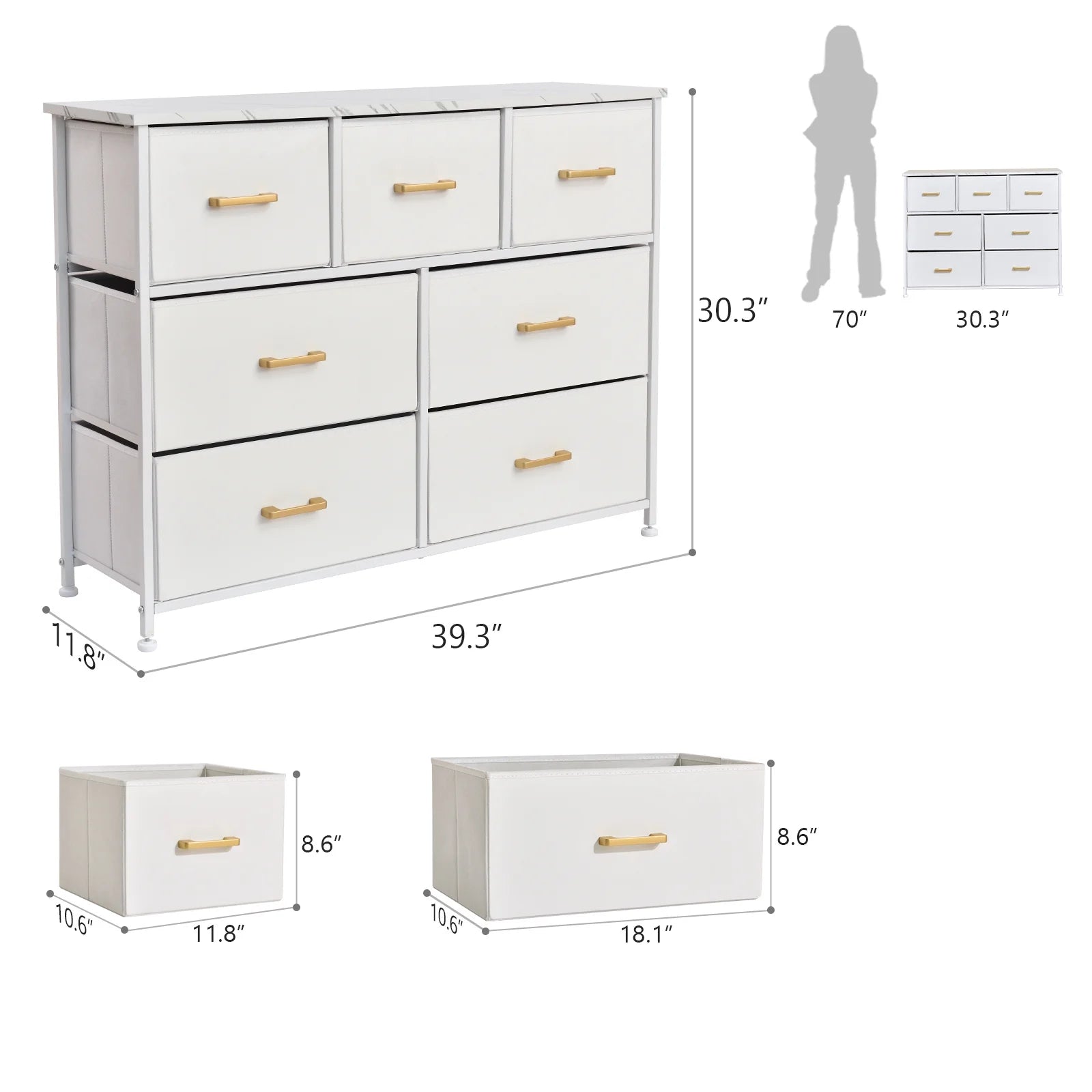 Bigroof Clothes Storage Organizer for Closet Entryway Bedroom T729914