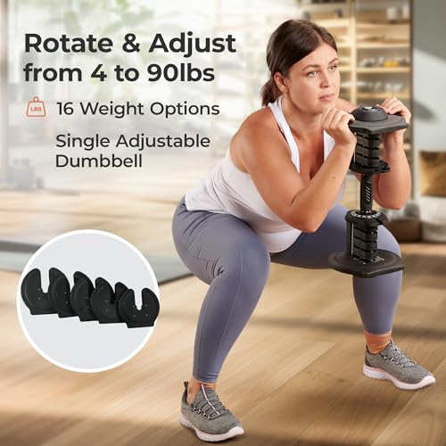 Lifepro Adjustable Dumbbells 6-in-1 Weight Set for Home Gym M303975