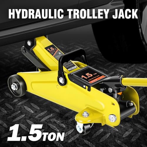 DNA MOTORING Floor Jack 3 Ton Low Profile Heavy Duty Hydraulic Car Jack, Black T11604