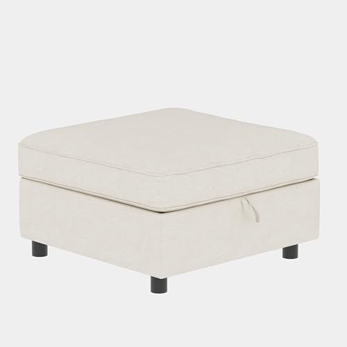 Oversized Modular Sectional Sofa with Movable Ottomans, U-Shaped Chenille J2923