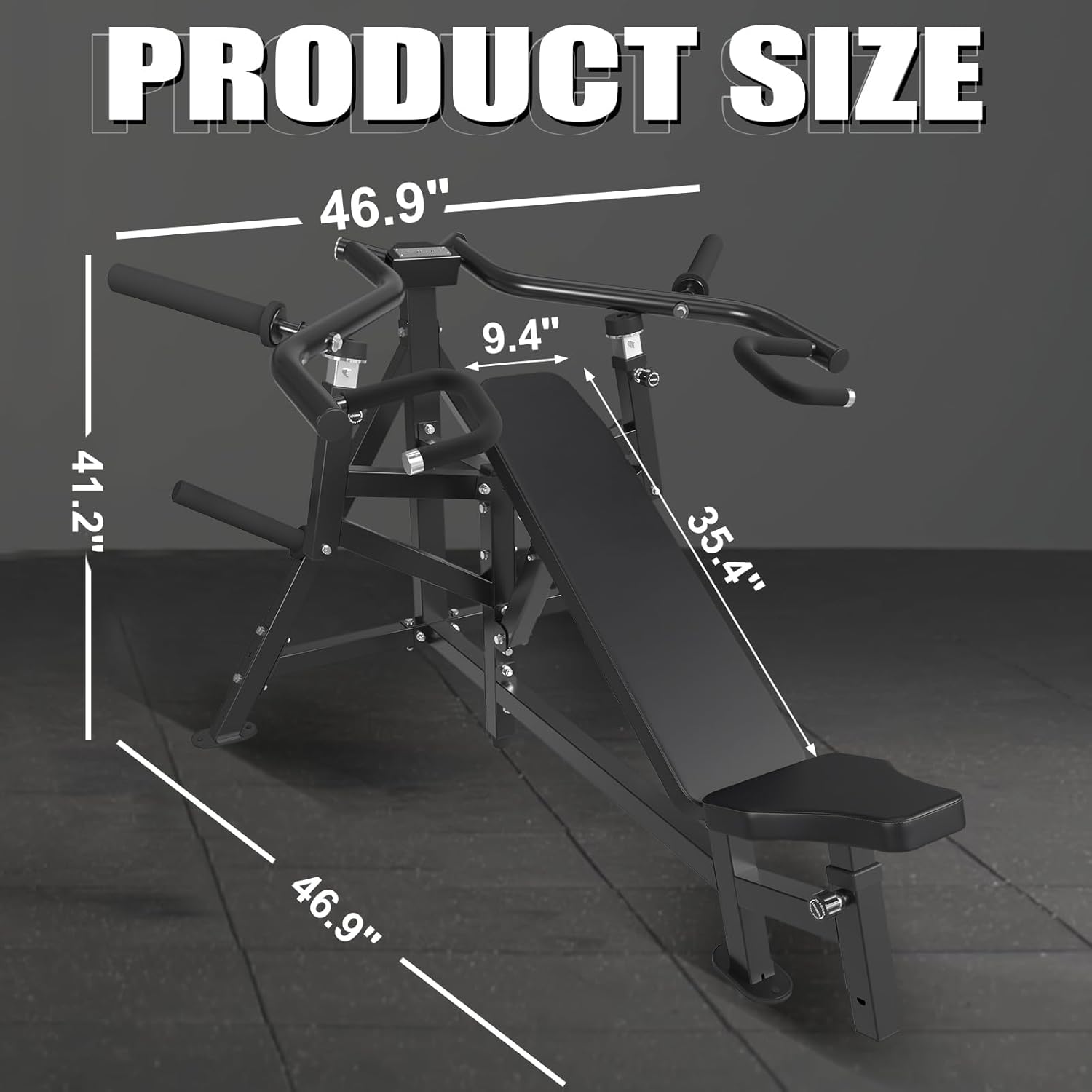 GMWD Chest Press Machine with Independent Converging Arms for Home Gym Y4530