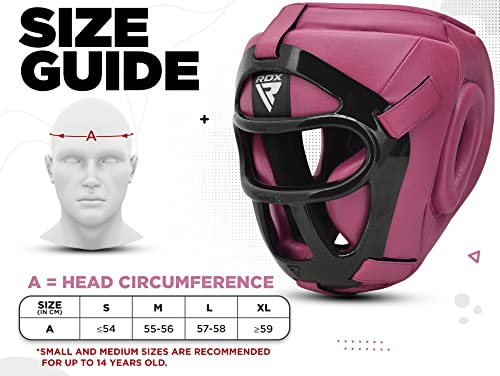 RDX Boxing Headgear MMA Muay Thai with Removable Face Grill Y6691