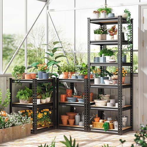 REIBII Storage Shelves 6 Tier Heavy Duty Metal Shelving, Adjustable, 2250LBS A7728