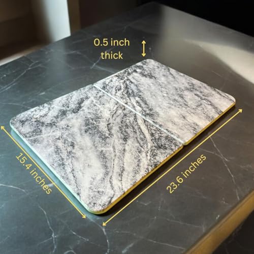 Kitchen Drying Mat for Dishes, Absorbent Quick-Dry, Stone Blue Marble G302750