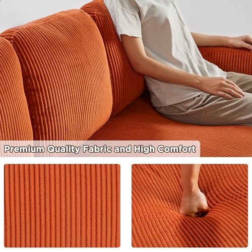 RedLemon 80” L-Shaped Sleeper Sofa Bed with Storage Chaise, Beige B354