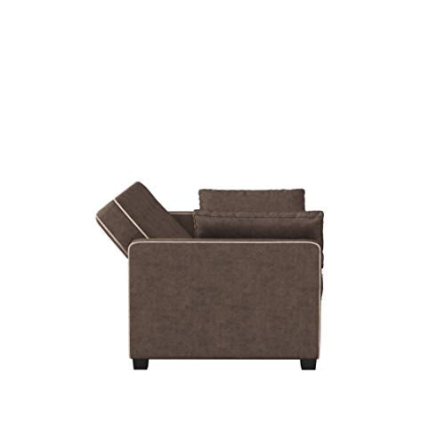 Serta Ainsley Convertible Sleeper Sofa Queen Size Navy Velvet V951