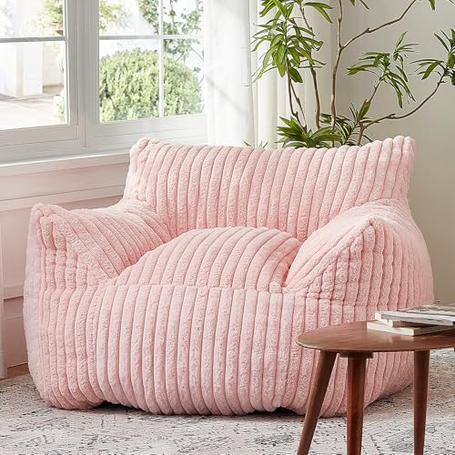 Giant Bean Bag Chair with Filling and Armrests for Adults Teens P241564