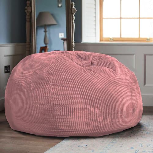 Faux Fur Bean Bag Chair for Adults with Filling, Blue J1419