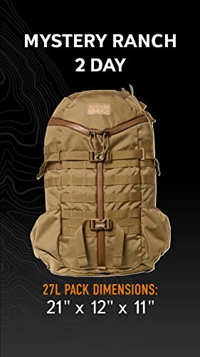 Mystery Ranch 2 Day Backpack Tactical Daypack Molle Hiking Packs, Foliage, SM/MD X833