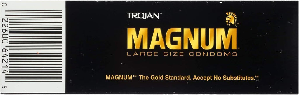 Trojan Magnum Lubricated Condoms, Extra Large, 12 Count R47175