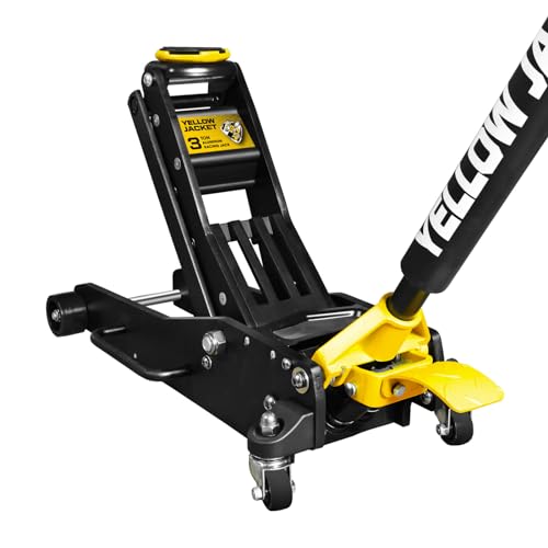 YELLOW JACKET 2.5 Ton Trolley Jack with Carrying Case, 5500 lb Capacity N593266