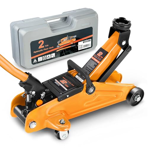 DNA MOTORING Floor Jack 3 Ton Low Profile Heavy Duty Hydraulic Car Jack, Black T11604