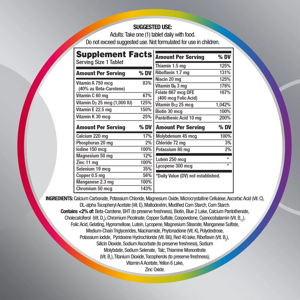 Centrum Silver Multivitamin for Adults 50 Plus, 325 Ct A30455
