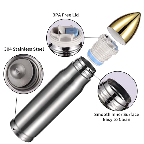 Goetland 304 Stainless Steel 17 oz Vacuum Insulated Water Bottle Z293996
