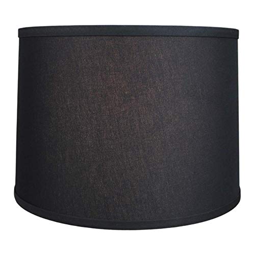 FenchelShades.com 18" Cylinder Drum Lampshade, Linen Cream, USA Made X739575