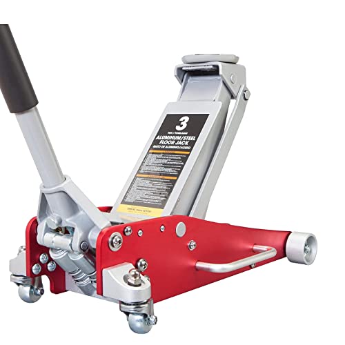 BIG RED T815016L Torin Hydraulic Low Profile Racing Floor Jack, 1.5 Ton Capacity, Blue M736