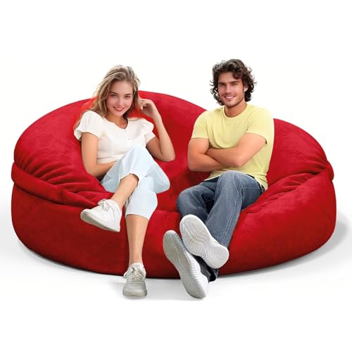 Bean Bag Chair for Adults 3FT, Soft Removable Cover, Light Gray M535251
