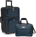 Travel Select Amsterdam Expandable Rolling Upright Luggage, Navy, 2-Piece Set