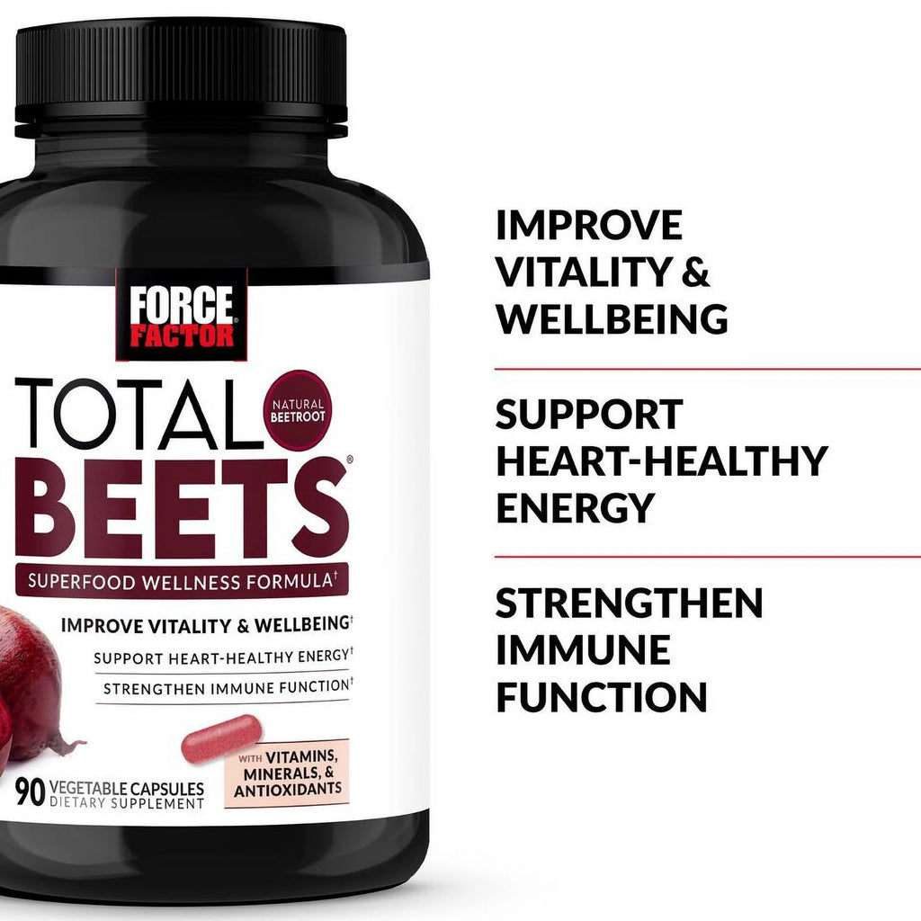 Force Factor Total Beets Superfood Beet Root Supplement, 90 ct O6154